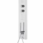 Ocelový sprchový sloup s dešťovou sprchou vyrobený v Itálii - Námořník Viadurini