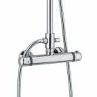 Mosazný sprchový sloup s termostatickou baterií vyrobený v Itálii - Gallo Viadurini