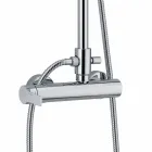 Mosazný sprchový sloup se sprchovou hlavicí a ABS sprchou vyrobený v Itálii - Padula Viadurini