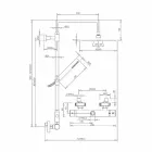 Mosazný sprchový sloup s kulatou ultratenkou sprchovou hlavicí vyrobený v Itálii - Merio Viadurini