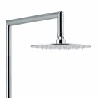 Sprchový sloup v chromovaném mosazném čtvercovém designu vyrobený v Itálii - Padula Viadurini