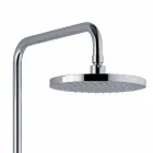 Teleskopický a nastavitelný chromový mosazný sprchový sloup vyrobený v Itálii - Naspo Viadurini