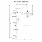 Mosazný sprchový sloup bez směšovače Klasický design vyrobený v Itálii - Yunda Viadurini