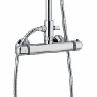 Moderní sprchový sloup v mosazném chromovém provedení vyrobený v Itálii - Gallo Viadurini