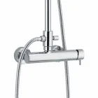 Pákový sprchový sloup v mosazném chromovém provedení Made in Italy - Padula Viadurini