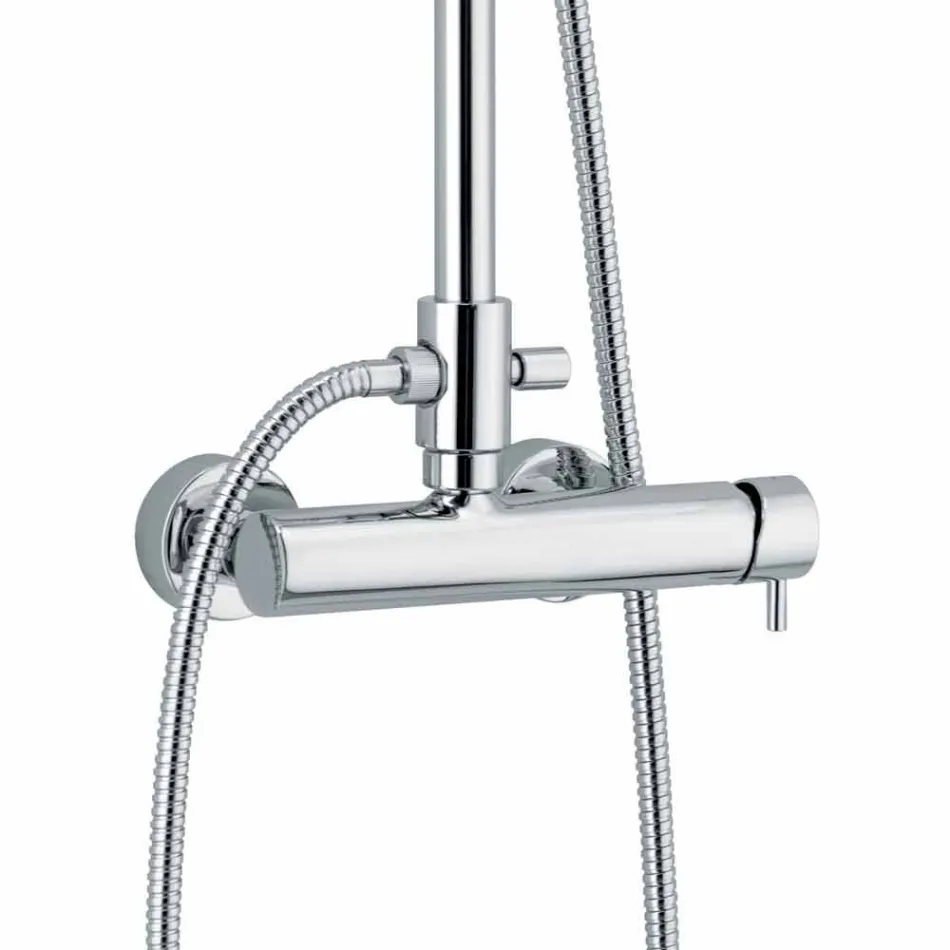 Pákový sprchový sloup v mosazném chromovém provedení Made in Italy - Padula Viadurini