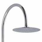 Teleskopický sprchový sloup z mosazi s kulatou sprchovou hlavicí vyrobený v Itálii - Lenio Viadurini