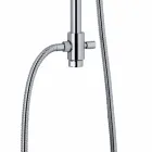 Teleskopický sprchový sloup z mosazi s kulatou sprchovou hlavicí vyrobený v Itálii - Lenio Viadurini