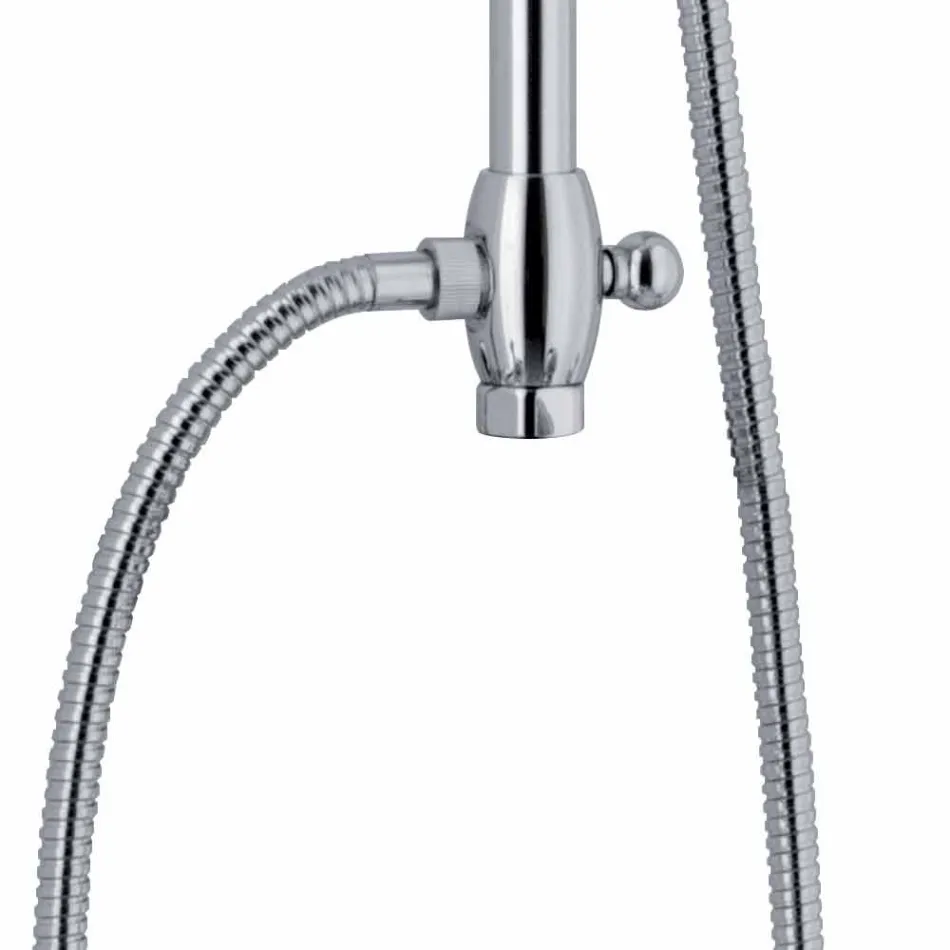 Teleskopický sprchový sloup v mosazném klasickém designu vyrobený v Itálii - Nesto Viadurini