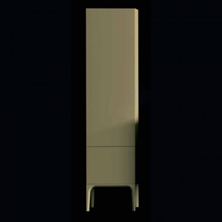 Amanda dřevěná koupelnová skříň se 2 dveřmi, moderní design, vyrobená v Itálii Viadurini