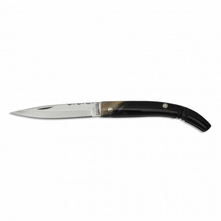 Nůž s ocelovou čepelí a rukojetí Ox Horn Made in Italy - Gobbo Viadurini
