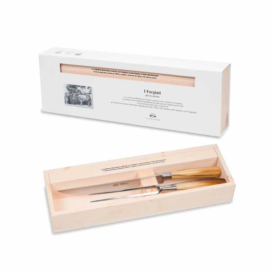 Berti pečený nůž a vidlička výhradně pro Viadurini - Careno Viadurini
