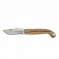Florentský nůž s buvolím rohem nebo dřevěnou rukojetí vyrobený v Itálii - Fiora