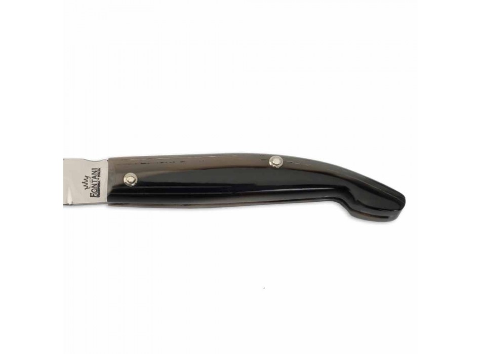 Nůž Maremma s plochým ostřím z oceli vyrobený v Itálii - Remma Viadurini