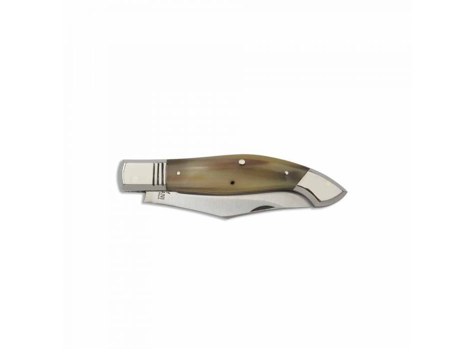 Nůž Maresciall s ručně vyrobeným jarním uzávěrem vyrobený v Itálii - Morzo Viadurini