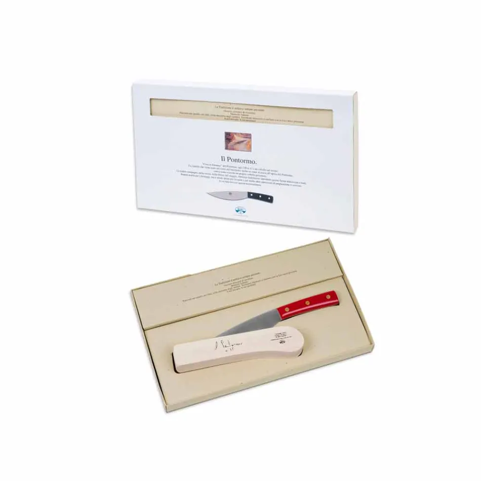 Nůž z nerezové oceli Pontormo a blok Berti exkluzivně pro Viadurini - Abano Viadurini