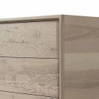 Dresser 3 zásuvky vlašský ořech moderní design, L 131 x Š 55 x H 80 cm, Sandro Viadurini