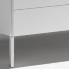 Komoda se 3 zásuvkami z lakované dřevotřísky - Gemelli Viadurini