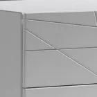 Komoda se 3 zásuvkami z lakované dřevotřísky - Gemelli Viadurini