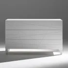 Komoda se 3 zásuvkami z lakované dřevotřísky - Gemelli Viadurini