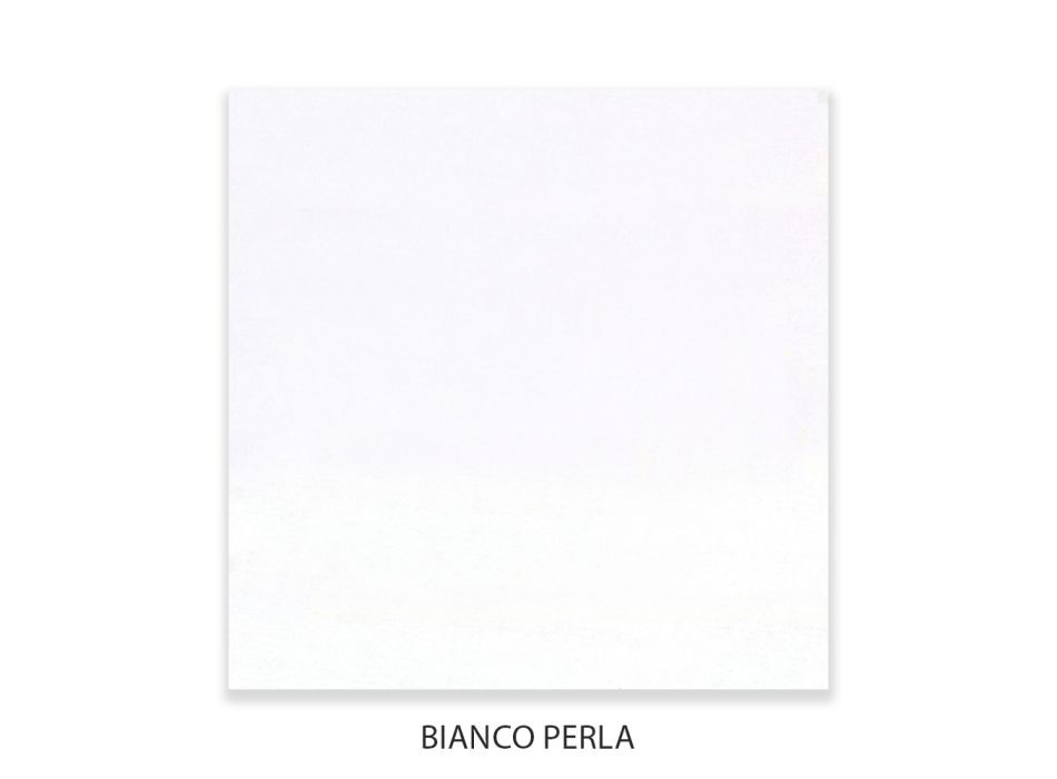 Komoda se 3 zásuvkami z perleťově bílé lipové laťovky Made in Italy - Babaevo Viadurini