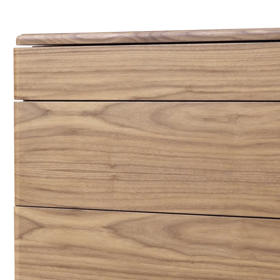 Skříň z masivního dřeva a designová kůže Grilli York vyrobená v Itálii Viadurini