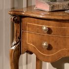 Klasický noční stolek se 2 zásuvkami z ořechového dřeva Bassano Made in Italy - Commodus Viadurini