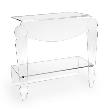 Noční stolek Artisan v průhledném klasickém designu z plexiskla - Salino Viadurini