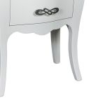 Dvoubarevný noční stolek v pudrové a nošené bílé Made in Italy - Mantis Viadurini