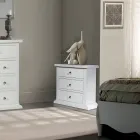 Noční stolek s konstrukcí z dýhovaných dřevěných částic Made in Italy - Thor Viadurini