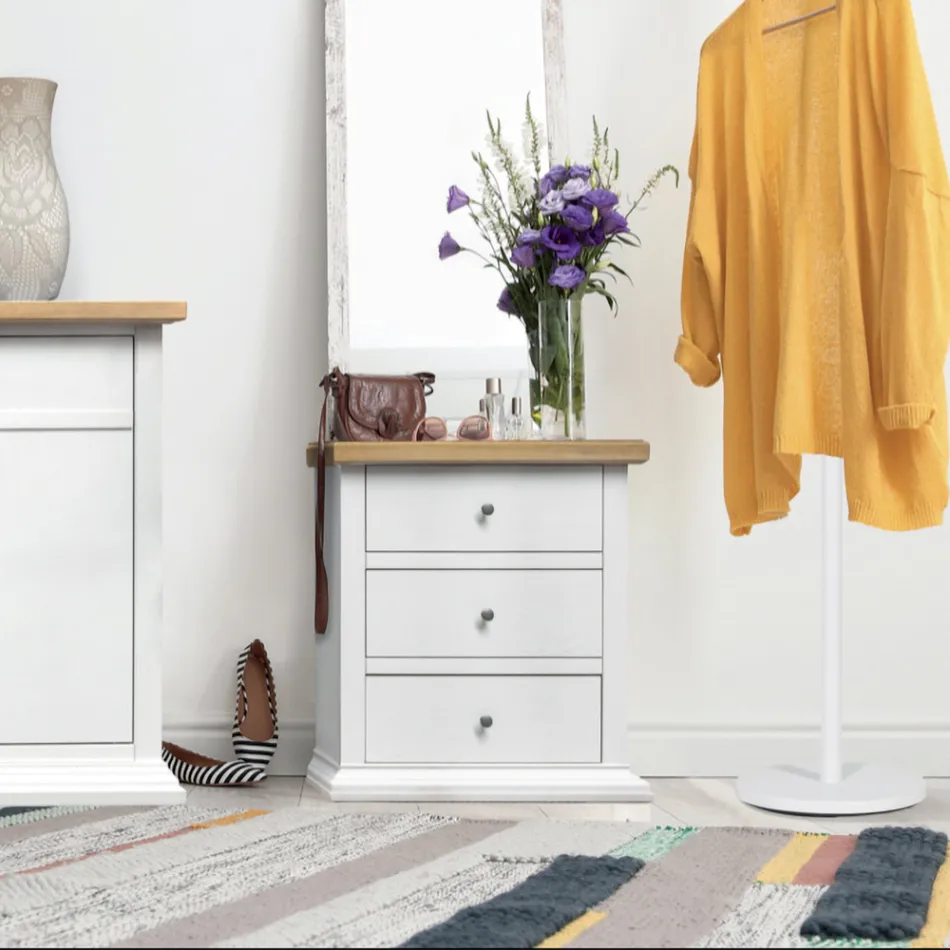 Noční stolek s konstrukcí z dýhovaných dřevěných částic Made in Italy - Thor Viadurini