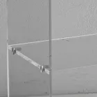 Transparentní noční stolek z akrylového křišťálu s designovou policí - Minervo Viadurini