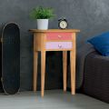 Dřevěný noční stolek se 2 barevnými zásuvkami Made in Italy - Varuna