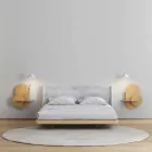 Noční stolek z překližky složený ze 3 modulárních panelů moderního designu - Zita Viadurini