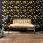 Noční stolek v ořechovém a ebenovém dřevě Grilli Zarafa vyrobený v Itálii Viadurini