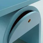 Moderní designový noční stolek z barevného dřeva do ložnice - Arcom Viadurini