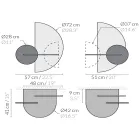 Moderní modulární noční stolek v překližce Elegantní a všestranný design - Ramia Viadurini