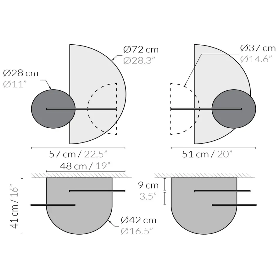 Moderní modulární noční stolek v překližce Elegantní a všestranný design - Ramia Viadurini