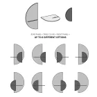 Moderní modulární noční stolek v překližce Elegantní a všestranný design - Ramia Viadurini