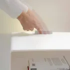 Noční stolek s transparentní LED světlo svítí dotykové Adelia Viadurini