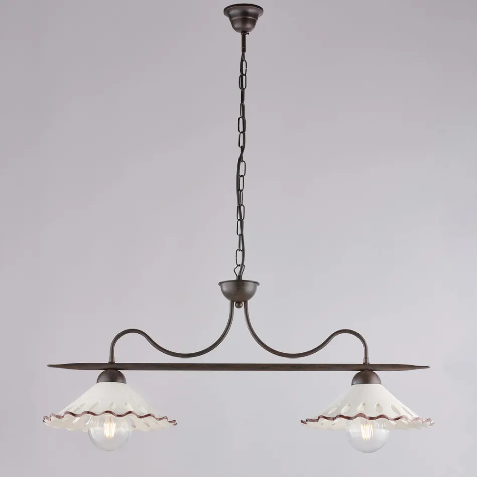 Světelný designový doplněk ze skla a kovu vyrobený v Itálii s elegantním vzhledem - Mira Viadurini