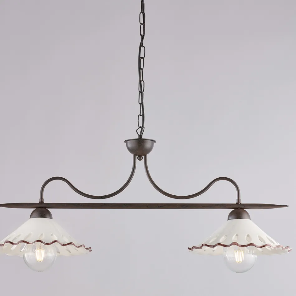 Světelný designový doplněk ze skla a kovu vyrobený v Itálii s elegantním vzhledem - Mira Viadurini