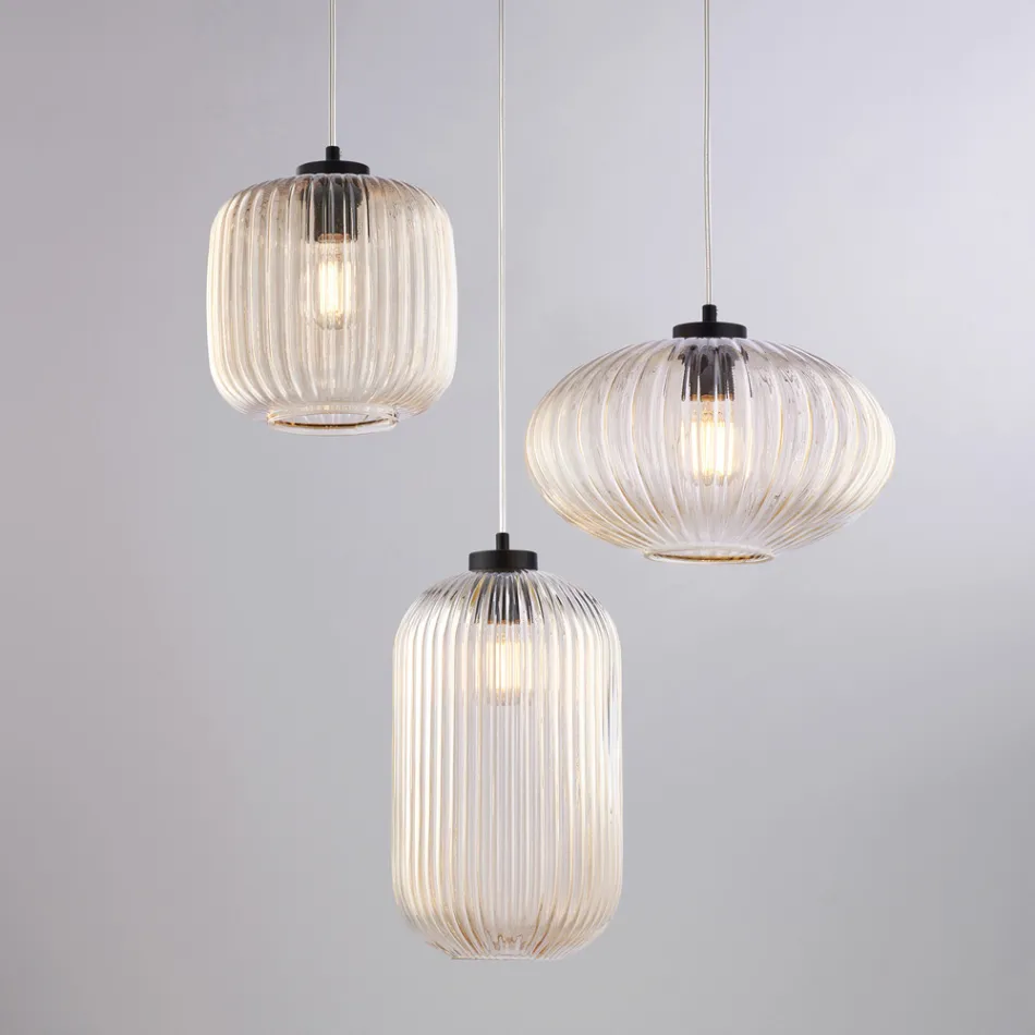 Zářivý designový doplněk ze skla a kovu, vyrobený v Itálii, se stylovým vzhledem - Tucana Viadurini