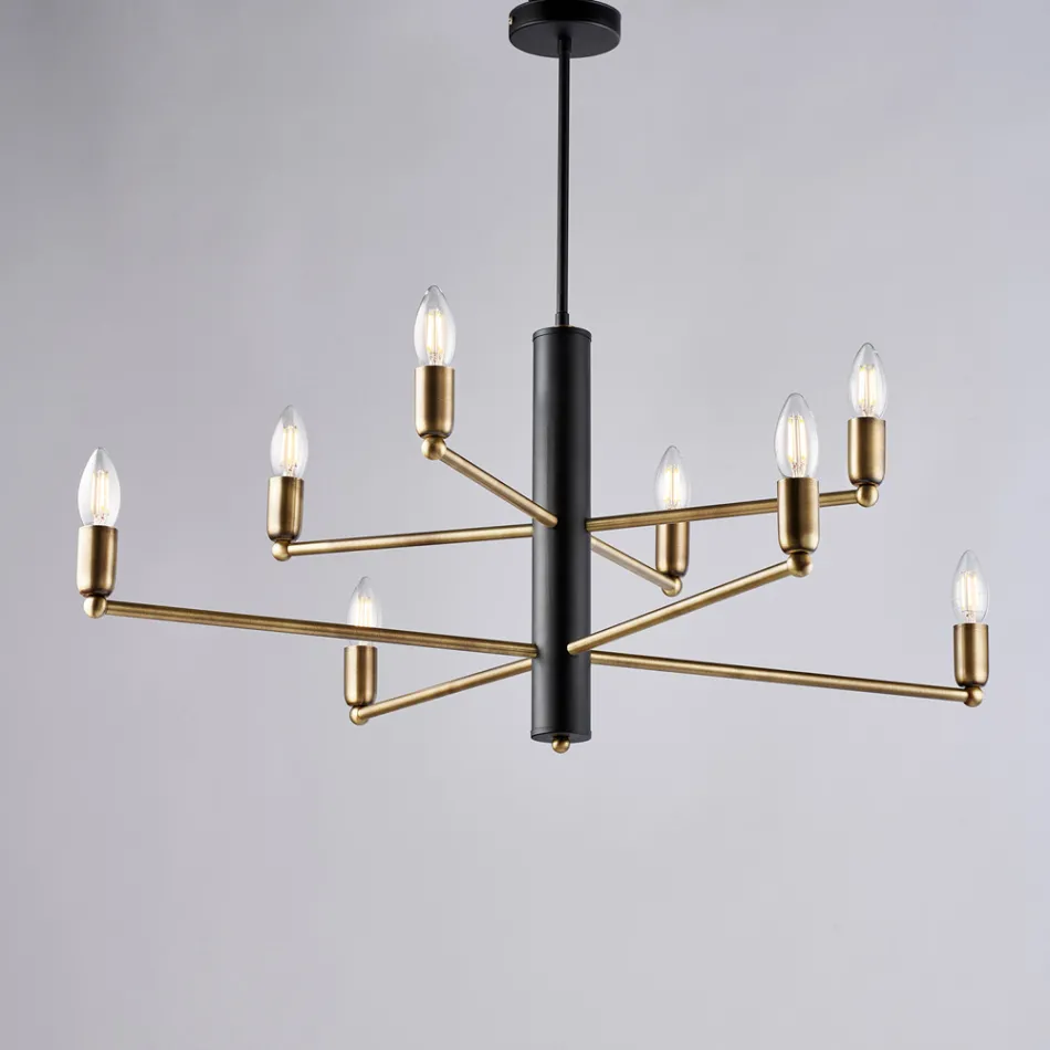 Světelný designový doplněk ze skla a kovu vyrobený v Itálii se stylovým vzhledem - Ursa Viadurini