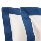 Saténový set pro manželskou postel s barevnými okraji - hyacint Viadurini