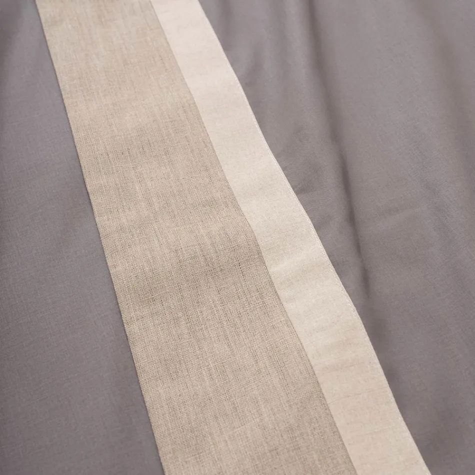 Dvojlůžková souprava z 90% bavlny a 10% lnu Made in Italy - Nestle Viadurini