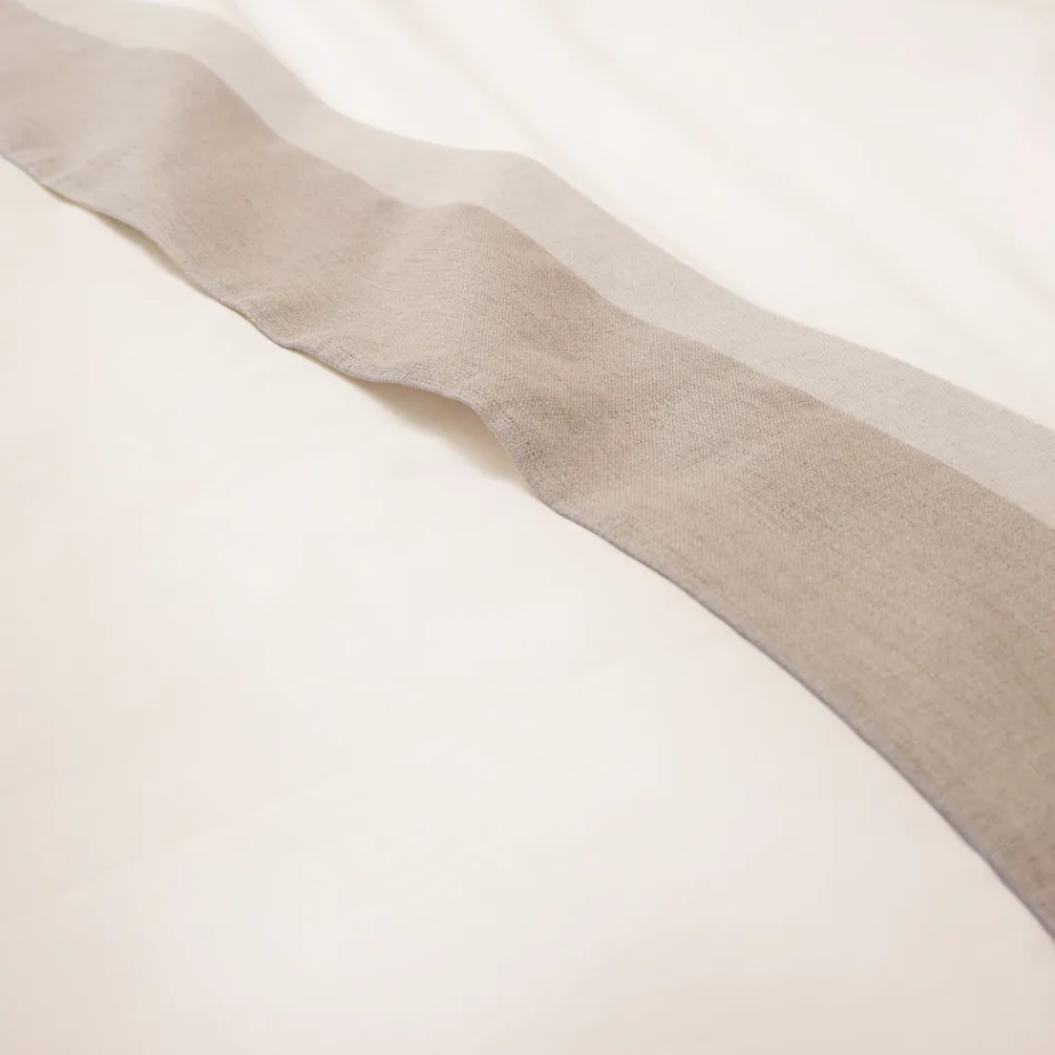 Dvojlůžková souprava z 90% bavlny a 10% lnu Made in Italy - Nestle Viadurini