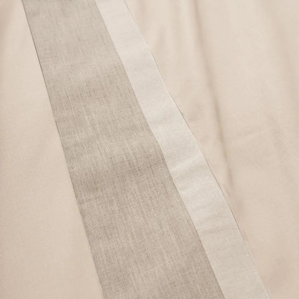 Dvojlůžková souprava z 90% bavlny a 10% lnu Made in Italy - Nestle Viadurini