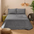 Kompletní manželská postel z čisté bavlny, barvená a stínovaná – delikatesa Viadurini