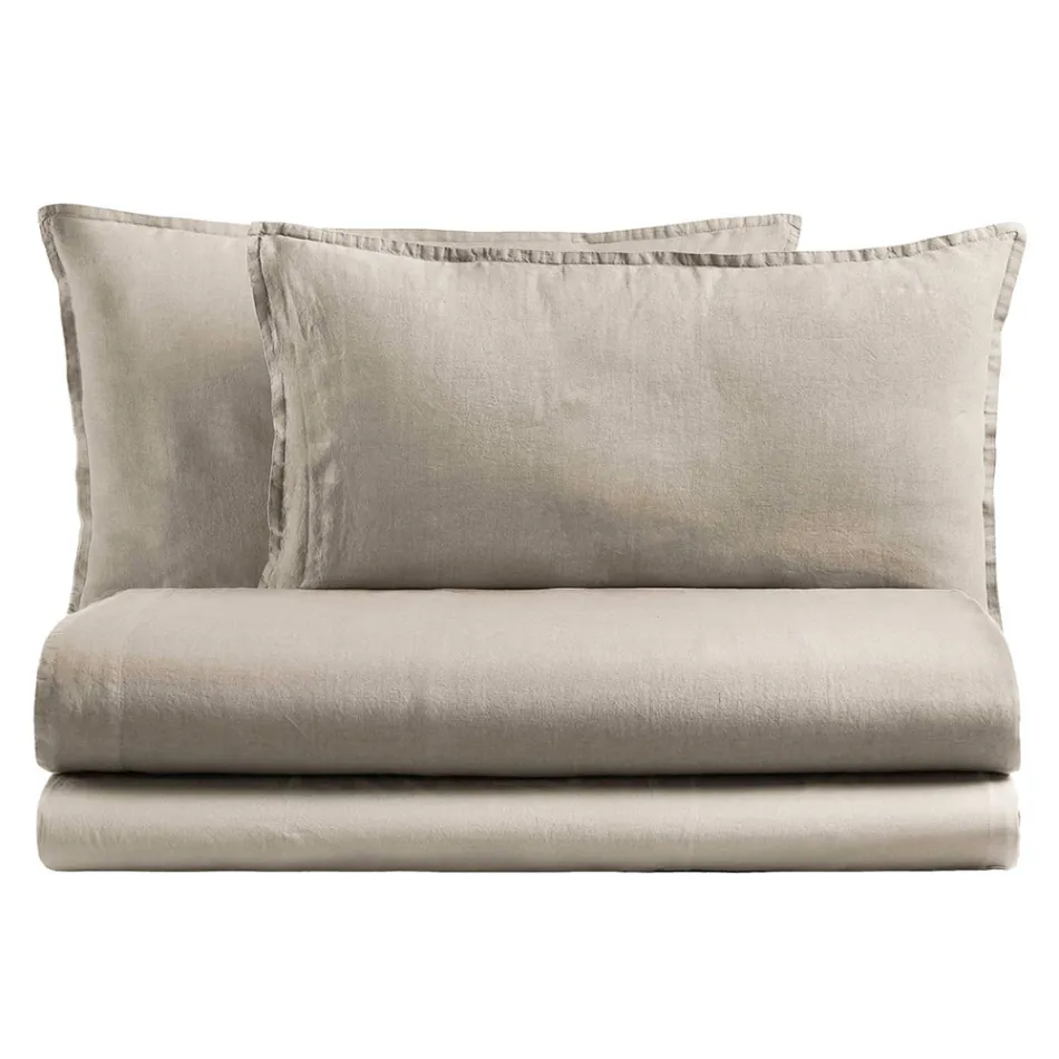 Kompletní manželská postel z čisté bavlny barvená a stínovaná – delikatesa Viadurini